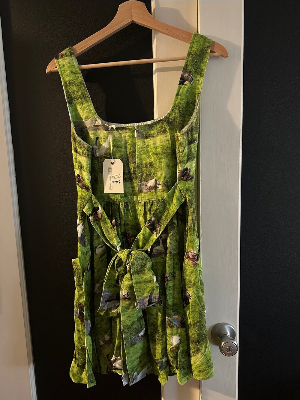 Trad Mistress Soft Linen Mini Dress Worst Ducks - Picture 2 of 4